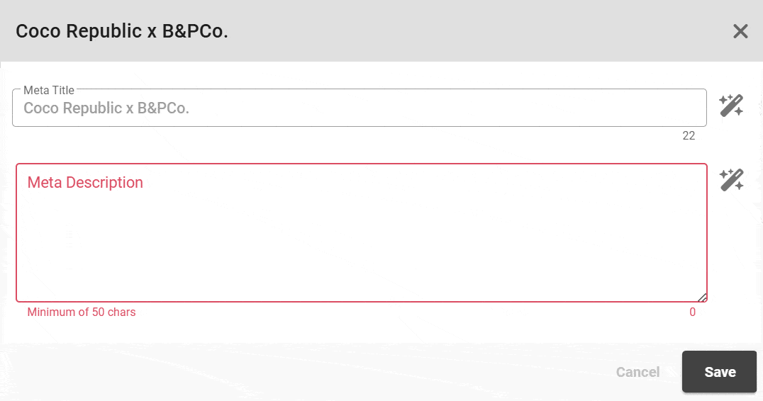 Title and Meta Description Being Optimized by CDSEO AI